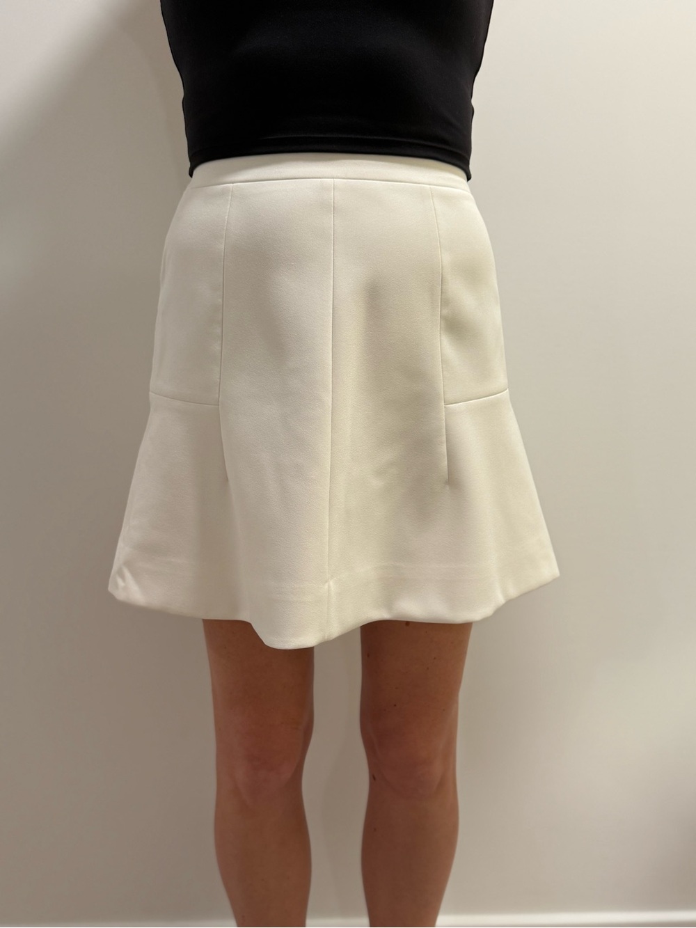 J. Crew Factory Cream Circle Skirt